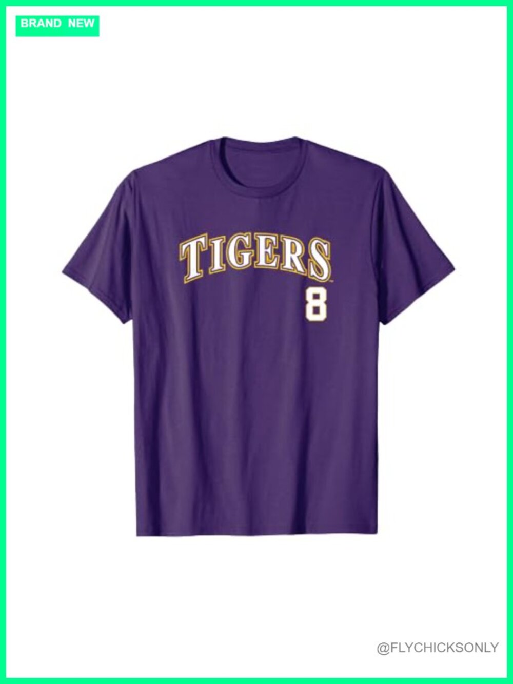 LSU Tigers Baseball Fan T-Shirt Short Sleeve Lightweight Classic Fit